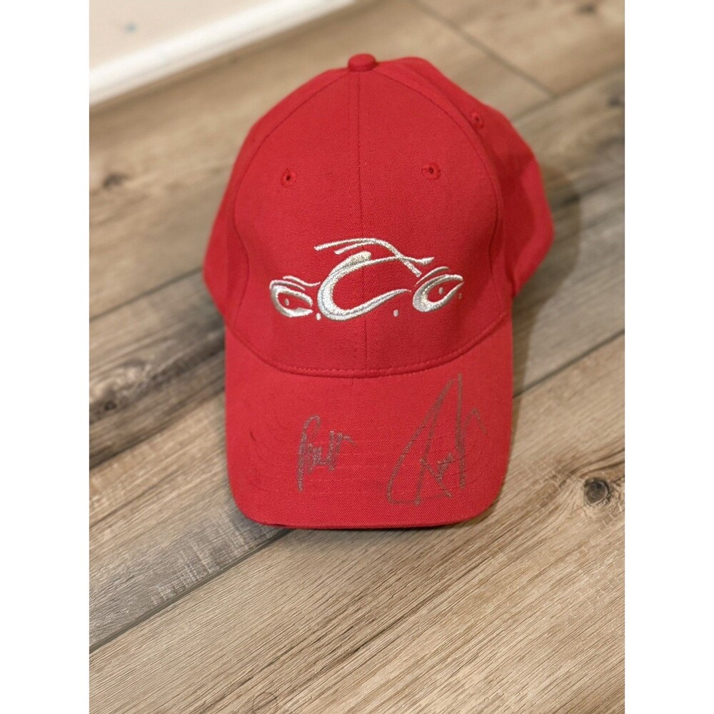 vintage Orange County Choppers (OCC) cap L/XL Paul Teutul Sr Paul Teutul Jr red